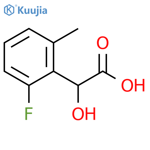 2-(2-fluoro-6-methylphenyl)-2-hydroxyacetic acid structure