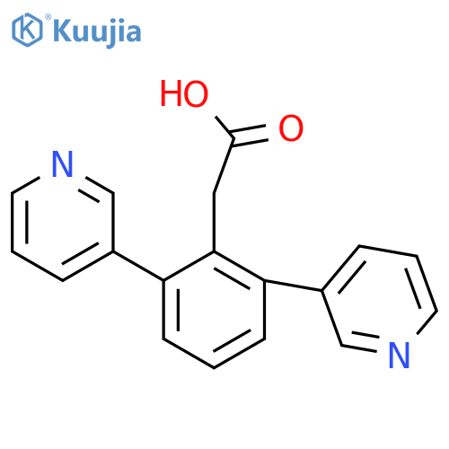 2-(2,6-Di(pyridin-3-yl)phenyl)acetic acid structure