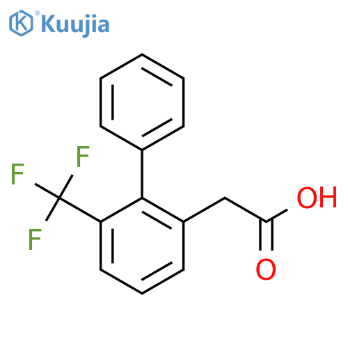 2-(6-(Trifluoromethyl)biphenyl-2-yl)acetic acid structure