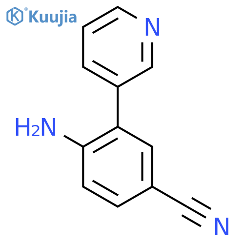 4-Amino-3-(pyridin-3-yl)benzonitrile structure