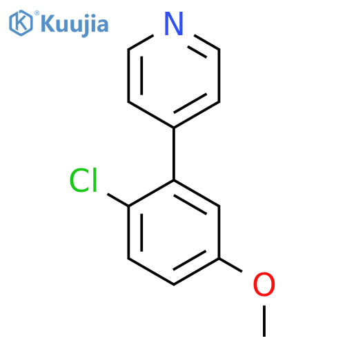 4-(2-Chloro-5-methoxyphenyl)pyridine structure