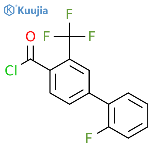 2'-Fluoro-3-(trifluoromethyl)biphenyl-4-carbonyl chloride structure