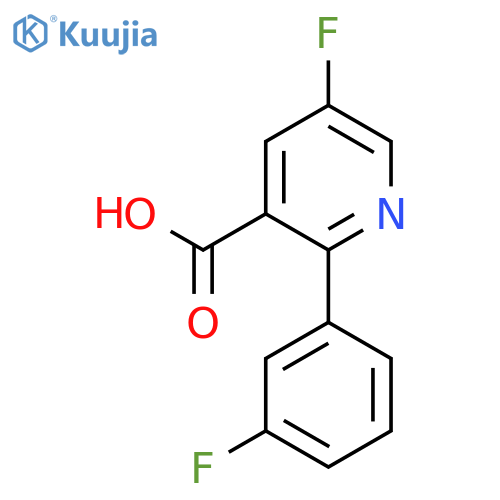 5-Fluoro-2-(3-fluorophenyl)nicotinic acid structure