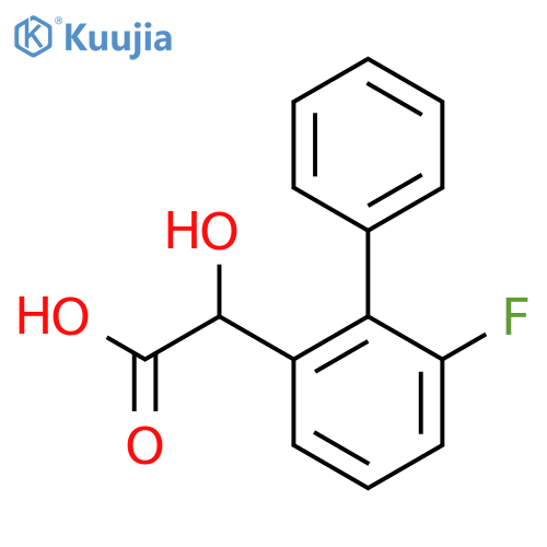 2-(2-Fluorobiphenyl-6-yl)-2-hydroxyacetic acid structure