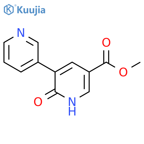Methyl 6-hydroxy-5-(pyridin-3-yl)nicotinate structure