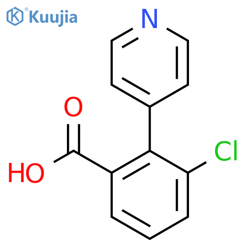 3-Chloro-2-(pyridin-4-yl)benzoic acid structure