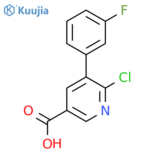 6-Chloro-5-(3-fluorophenyl)nicotinic acid structure