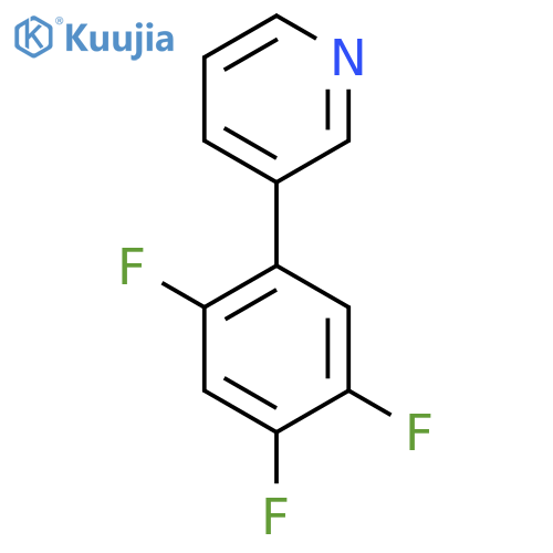 3-(2,4,5-Trifluorophenyl)pyridine structure