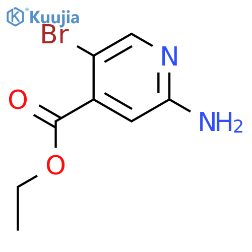 2-Amino-5-bromo-4-pyridinecarboxylic acid ethyl ester structure