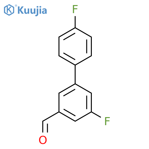 4',3-Difluorobiphenyl-5-carboxaldehyde structure