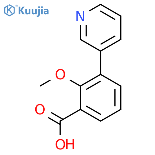 2-Methoxy-3-(pyridin-3-yl)benzoic acid structure