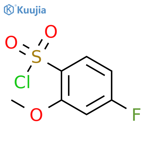 4-Fluoro-2-methoxybenzene-1-sulfonyl chloride structure