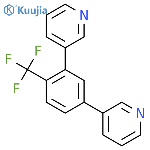 3-(3-(Pyridin-3-yl)-4-(trifluoromethyl)phenyl)pyridine structure