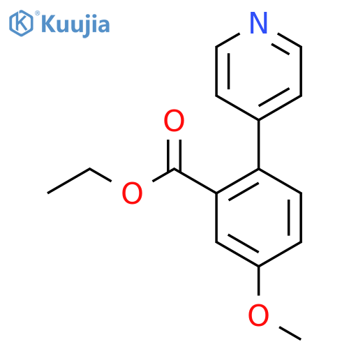 Ethyl 5-methoxy-2-(pyridin-4-yl)benzoate structure