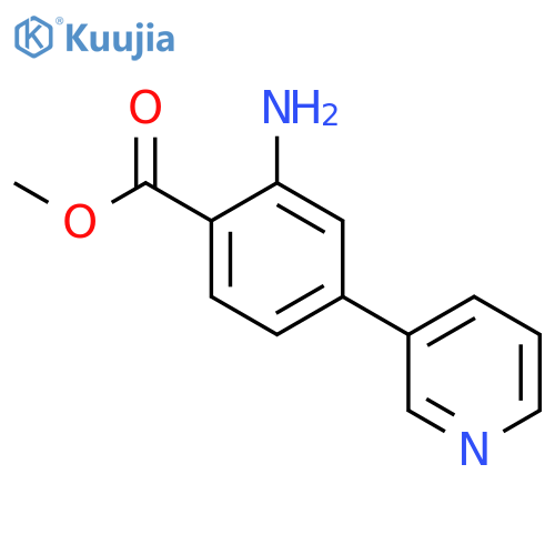 Methyl 2-amino-4-(pyridin-3-yl)benzoate structure
