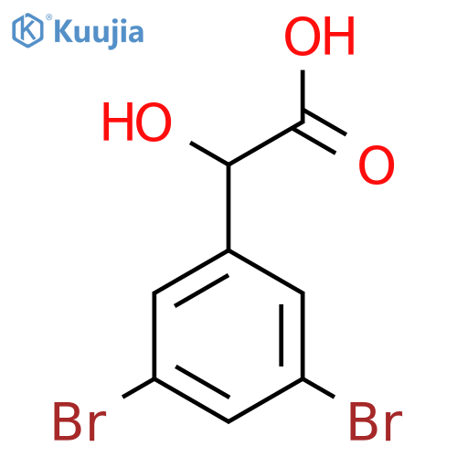 2-(3,5-Dibromophenyl)-2-hydroxyacetic acid structure