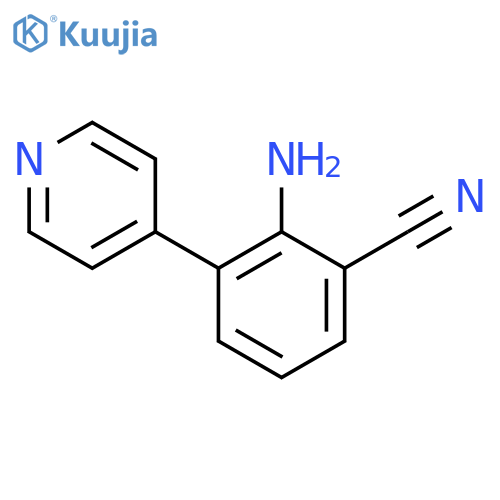 2-Amino-3-(pyridin-4-yl)benzonitrile structure