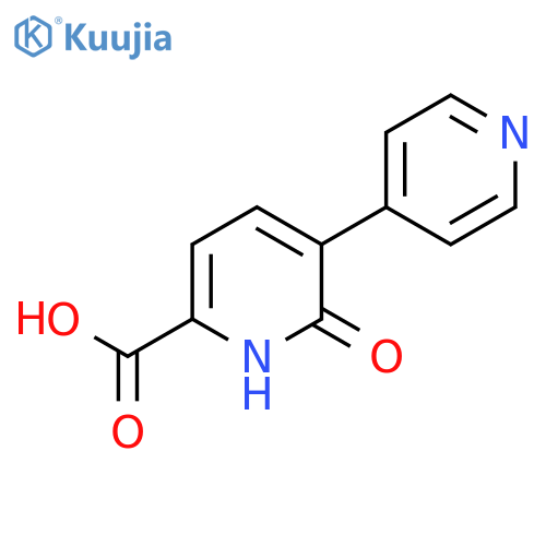 6-Hydroxy-5-(pyridin-4-yl)picolinic acid structure