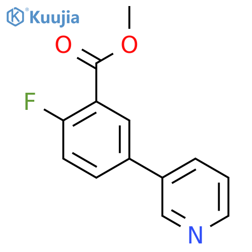 Methyl 2-fluoro-5-(pyridin-3-yl)benzoate structure
