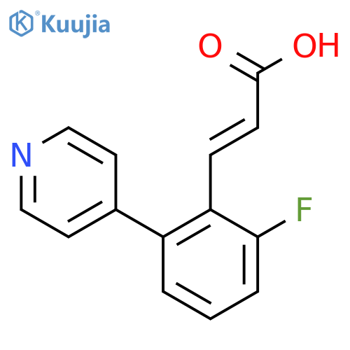 (e)-3-(2-Fluoro-6-(pyridin-4-yl)phenyl)acrylic acid structure