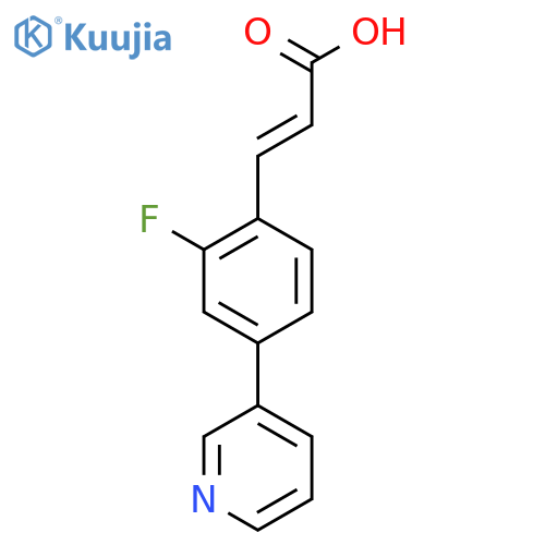 (e)-3-(2-Fluoro-4-(pyridin-3-yl)phenyl)acrylic acid structure