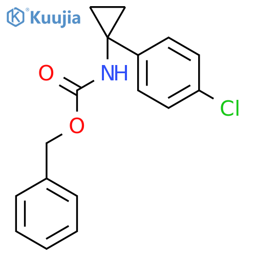 Benzyl (1-(4-chlorophenyl)cyclopropyl)carbamate structure