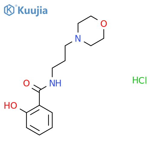 2-Hydroxy-N-(3-morpholin-4-ylpropyl)benzamide hydrochloride structure