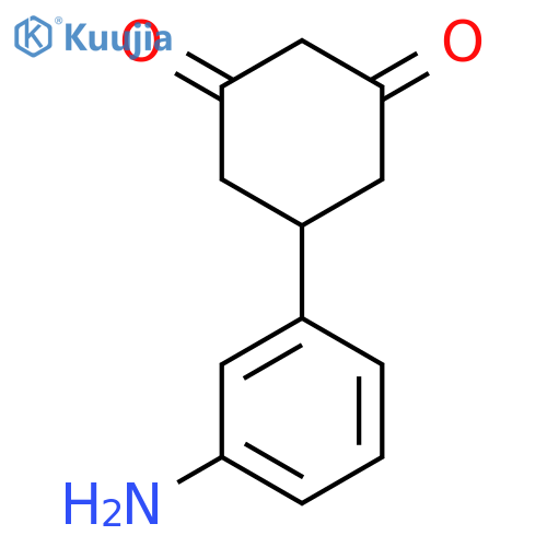 5-(3-Aminophenyl)cyclohexane-1,3-dione structure