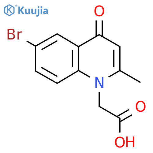 2-(6-Bromo-2-methyl-4-oxoquinolin-1(4H)-yl)acetic acid structure