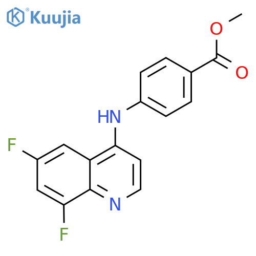 Methyl 4-((6,8-difluoroquinolin-4-yl)amino)benzoate structure