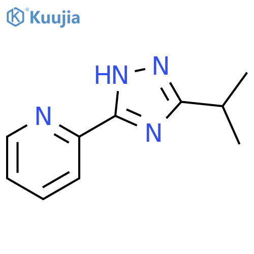 2-[3-(propan-2-yl)-1H-1,2,4-triazol-5-yl]pyridine structure