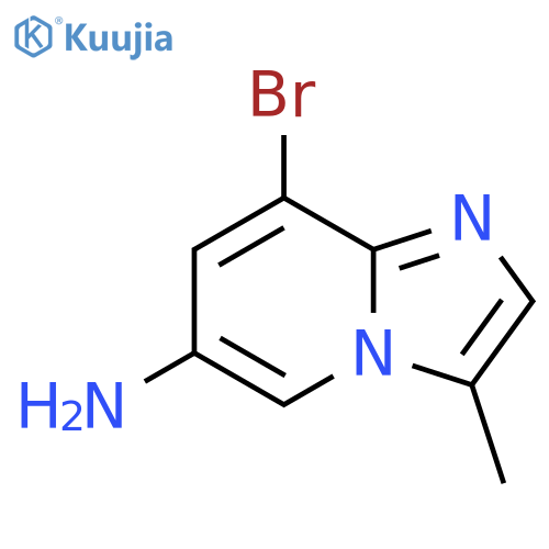 Imidazo[1,2-a]pyridin-6-amine, 8-bromo-3-methyl- structure