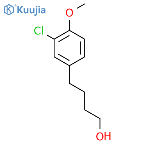 4-(3-chloro-4-methoxyphenyl)butan-1-ol structure