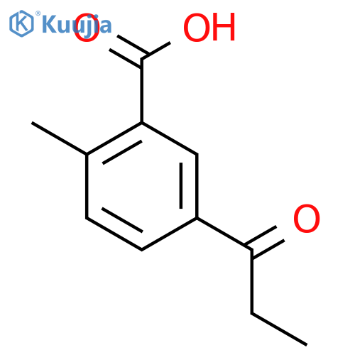 2-Methyl-5-propionylbenzoic acid structure