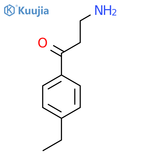 3-amino-1-(4-ethylphenyl)propan-1-one structure