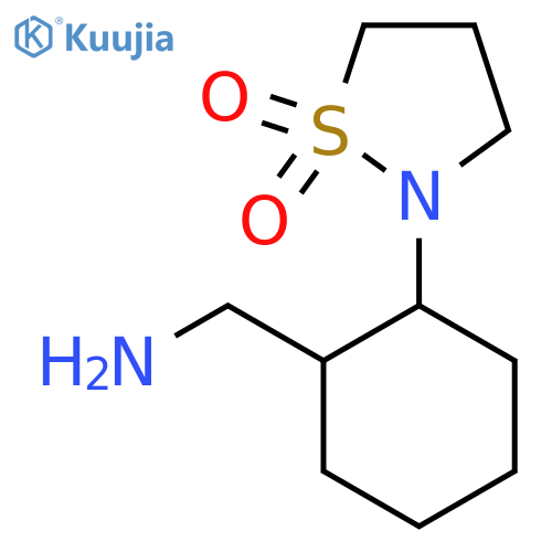 2-2-(aminomethyl)cyclohexyl-1lambda6,2-thiazolidine-1,1-dione structure