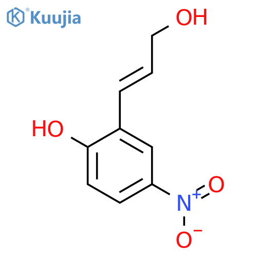 2-(3-hydroxyprop-1-en-1-yl)-4-nitrophenol structure