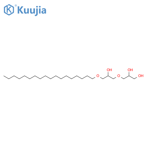 3-(2-hydroxy-3-octadecoxypropoxy)propane-1,2-diol structure