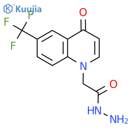 2-(4-Oxo-6-(trifluoromethyl)quinolin-1(4H)-yl)acetohydrazide structure