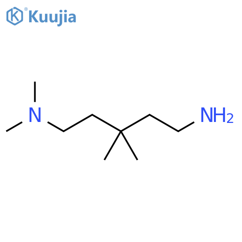 (5-amino-3,3-dimethylpentyl)dimethylamine structure