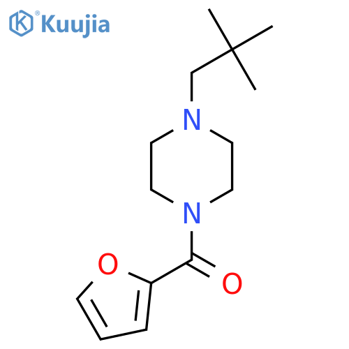 1-(2,2-dimethylpropyl)-4-(furan-2-carbonyl)piperazine structure