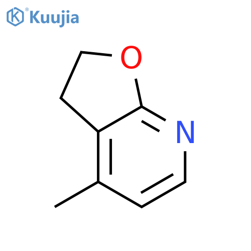 2,3-dihydro-4-methyl-Furo[2,3-b]pyridine structure