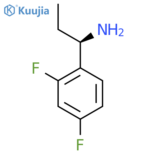 (1r)-1-(2,4-difluorophenyl)-1-propanamine Hydrochloride (1:1) structure