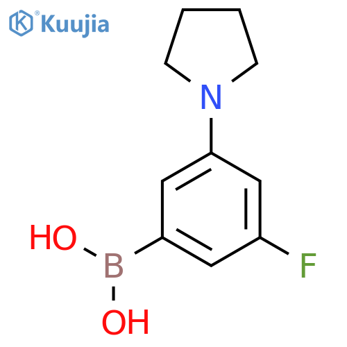 3-Fluoro-5-pyrrolidinophenylboronic acid structure