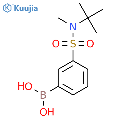 3-(N-t-butyl-N-methylsulfamoyl)phenylboronic acid structure