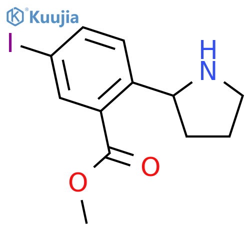(R)-Methyl 5-iodo-2-(pyrrolidin-2-yl)benzoate structure
