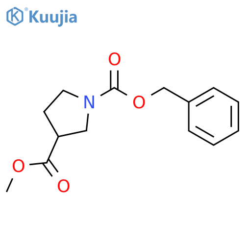 O1-benzyl O3-methyl (3R)-pyrrolidine-1,3-dicarboxylate structure