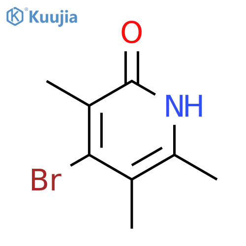 2(1H)-Pyridinone, 4-bromo-3,5,6-trimethyl- structure