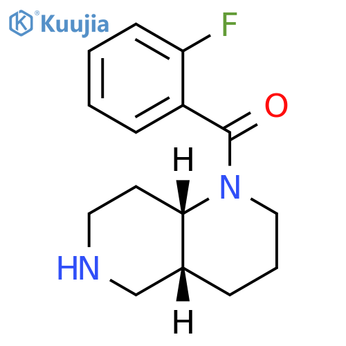 Methanone, (2-fluorophenyl)[(4aR,8aS)-octahydro-1,6-naphthyridin-1(2H)-yl]-, rel- structure