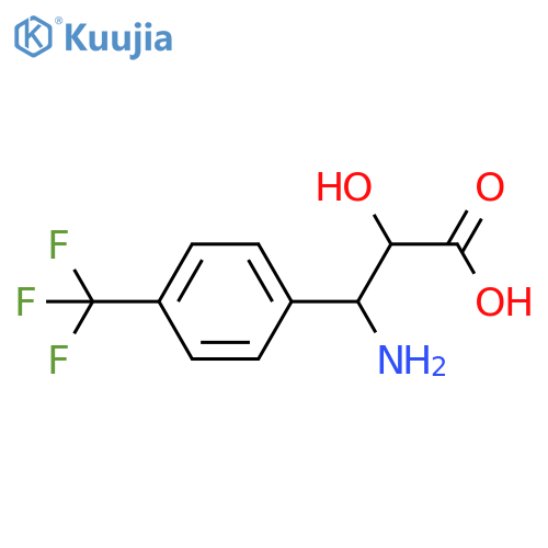 (2R,3R)-3-Amino-2-hydroxy-3-(4-(trifluoromethyl)phenyl)propanoic acid structure